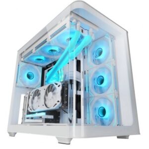 Caja Gaming Semitorre Mars Gaming MC-FUSION/ Blanca - Imagen 1
