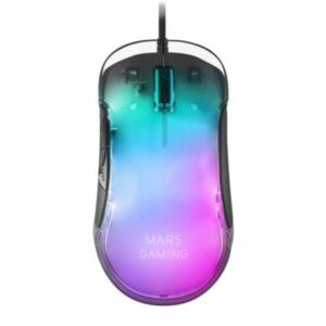 Ratón Gaming Mars Gaming MMGLOW/ Hasta 12800DPI/ Negro - Imagen 1