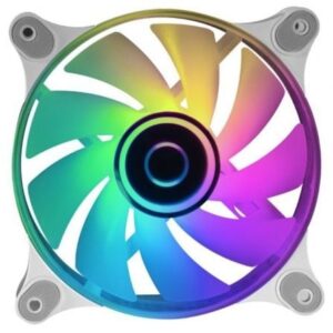 Ventilador Mars Gaming MF-3D/ 12cm/ ARGB/ Blanco - Imagen 1