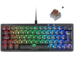 Teclado Gaming Mecánico Mars Gaming MKMINIPRO/ Switch Marrón/ Negro - Imagen 1