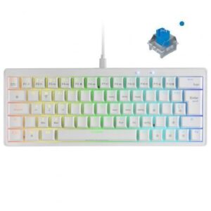 Teclado Gaming Mecánico Mars Gaming MKMINIPRO/ Switch Azul/ Blanco - Imagen 1