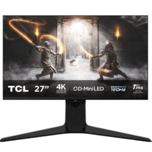Monitor Gaming TCL 27R83U 27'/ 4K/ 1ms/ 160Hz/ VA/ Regulable en altura/ Blanco y Negro - Imagen 1