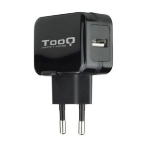 Cargador de Pared TooQ TQWC-1S01/ 1xUSB/ 12W/ Negro - Imagen 1