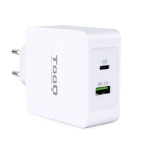 Cargador de Pared TooQ TQWC-2SC03WT/ 1xUSB Tipo-C/ 1xUSB/ 48W - Imagen 1
