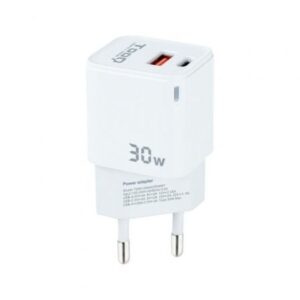 Cargador de Pared GaN TooQ TQWC-GANQCPD30WT/ 1xUSB Tipo-C/ 1xUSB/ 30W - Imagen 1