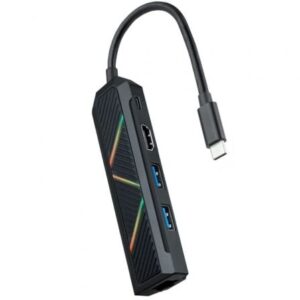 Docking USB Tipo-C Nanocable 10.16.0501/ 2xUSB/ 1xUSB Tipo-C PD/ 1xHDMI/ 1xRJ45/ Negro - Imagen 1