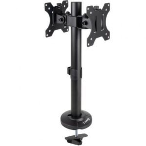 Soporte de Mesa para 2 Monitores TooQ DB1132TN-B/ Giratorio/ Inclinable/ hasta 8kg - Imagen 1