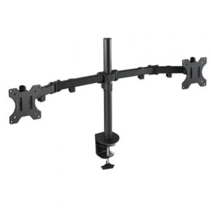 Soporte de Mesa para 2 Monitores TooQ DB1232TN-B/ Giratorio/ Inclinable/ hasta 8kg - Imagen 1
