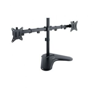 Soporte de Sobremesa para 2 Monitores TooQ DB1702TN-B/ Giratorio/ Inclinable/ hasta 9kg - Imagen 1