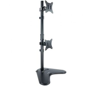 Soporte de Sobremesa para 2 Monitores TooQ DB1703TNV-B/ Giratorio/ Inclinable/ hasta 9kg - Imagen 1