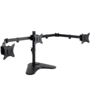 Soporte de Sobremesa para 3 Monitores TooQ DB1704TN-B/ Giratorio/ Inclinable/ hasta 7kg - Imagen 1