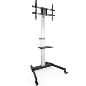 Soporte de Suelo Inclinable/ Ajustable con Ruedas TooQ FS1886M-B para TV de 37-86'/ hasta 50kg - Imagen 1