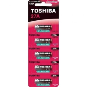 Pack de 5 Pilas 12V Toshiba 27A/ 12V/ Alcalinas - Imagen 1