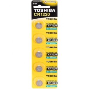 Pack de 5 Pilas de Botón Toshiba CR1220/ 3V - Imagen 1