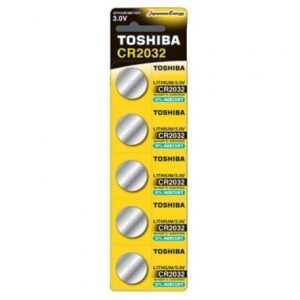 Pack de 5 Pilas de Botón Toshiba CR2032/ 3V - Imagen 1