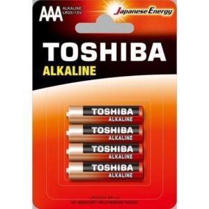 Pack de 4 Pilas AAA Toshiba Alkaline LR03/ 1.5V/ Alcalinas - Imagen 1