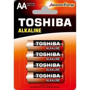 Pack de 4 Pilas AA Toshiba Alkaline LR6/ 1.5V/ Alcalinas - Imagen 1
