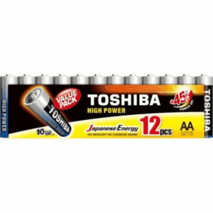 Pack de 12 Pilas AA Toshiba High Power LR6/ 1.5V/ Alcalinas - Imagen 1