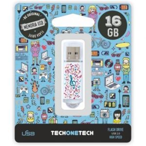 Pendrive 16GB Tech One Tech Music Dream USB 2.0 - Imagen 1
