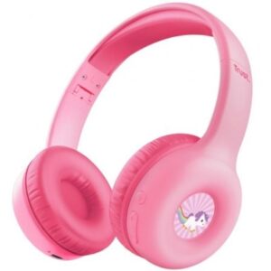 Auriculares Infantiles Inalámbricos Trust Nouna Kids/ con Micrófono/ Rosas - Imagen 1