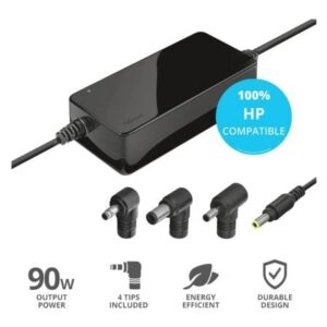 Cargador de Portátil Trust MAXO Para HP/ 90W/ Automático/ 4 Conectores/ Voltaje 18-20V - Imagen 1