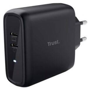 Cargador de Pared Trust Maxo 65W 2P/ 2xUSB Tipo-C/ 65W - Imagen 1