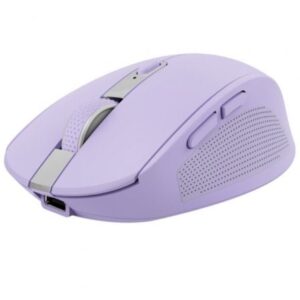 Ratón Inalámbrico por Bluetooth Trust Ozaa Compact Wireless/ Batería recargable/ Hasta 3200 DPI/ Morado - Imagen 1