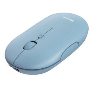 Ratón Inalámbrico por Bluetooth Trust Puck/ Batería recargable/ Hasta 1600 DPI/ Azul - Imagen 1