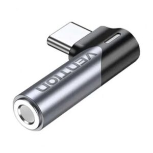 Adaptador Audio Vention BGWH0/ Jack 3.5 Hembra - USB Tipo-C Macho/ Gris - Imagen 1