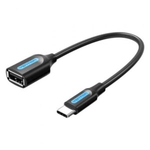 Cable USB 2.0 Vention CCSBB/ USB Tipo-C Macho - USB Hembra/ 15cm/ Negro - Imagen 1