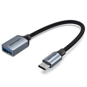 Cable USB 2.0 Tipo-C Vention CCXHB/ USB Tipo-C Macho - USB Hembra/ 15cm - Imagen 1