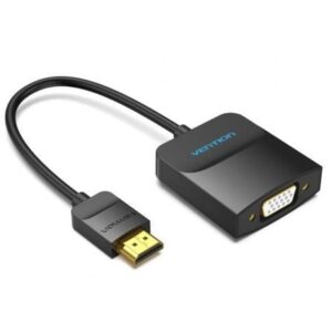 Conversor Vention 42154/ HDMI Macho - VGA Hembra/ 15cm/ Negro - Imagen 1