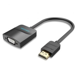 Conversor Vention 42161 HDMI Macho - VGA Hembra - Jack 3.5 Hembra/ 15cm/ Negro - Imagen 1