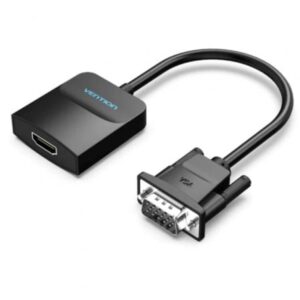 Cable Conversor Vention ACNBB/ VGA Macho - HDMI Hembra/ 15cm/ Negro - Imagen 1