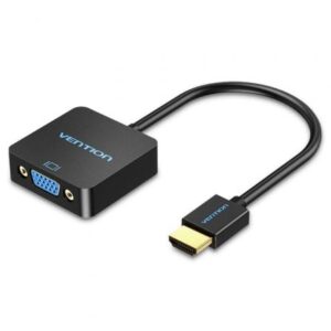 Conversor Vention ACPBB/ HDMI Macho - VGA Hembra/ 15cm/ Negro - Imagen 1