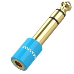 Adaptador Jack Vention VAB-S01-L/ Jack 6.5 Macho - Jack 3.5 Hembra/ Azul - Imagen 1