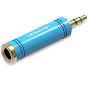 Adaptador Jack Vention VAB-S04-L/ Jack 3.5 Macho - Jack 6.5 Hembra/ Azul - Imagen 1