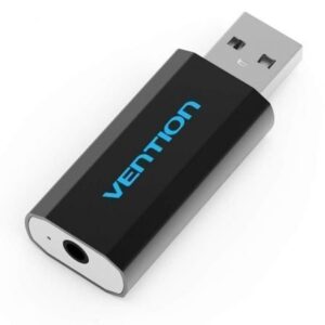 Tarjeta de Sonido Vention VAB-S15-B/ USB Macho - Jack 3.5 Hembra - Imagen 1