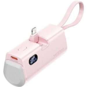 Powerbank 4800mAh Vention FHRP0/ 22.5W/ Rosa - Imagen 1