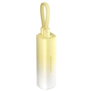 Powerbank 5000mAh Vention FHWY0/ 20W/ Wireless/ Amarilla - Imagen 1