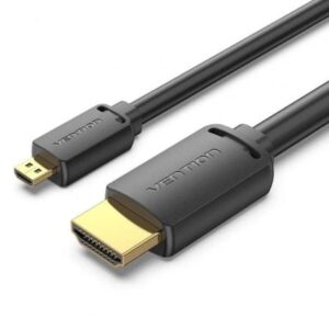 Cable Micro HDMI 2.0 4K Vention AGIBH/ HDMI Macho - Micro HDMI Macho/ 2m/ Negro - Imagen 1