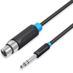 Cable Estéreo Vention BBEBH/ Jack 6.5 Macho - XLR Hembra/ 2m/ Negro - Imagen 1