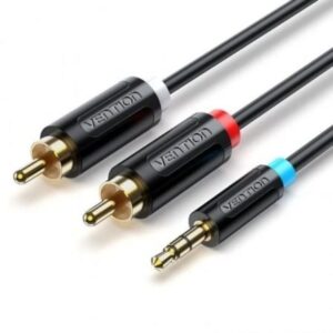 Cable Estéreo Vention BCLBK/ Jack 3.5 Macho - 2x RCA Macho/ 8m/ Negro - Imagen 1