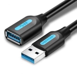 Cable Alargador USB 3.0 Vention CBHBH/ USB Macho - USB Hembra/ 5Gbps/ 2m/ Negro - Imagen 1