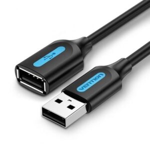Cable Alargador USB 2.0 Vention CBIBH/ USB Macho - USB Hembra/ 480Mbps/ 2m/ Negro - Imagen 1