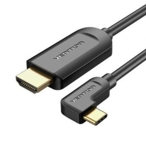 Cable Conversor HDMI 1.4 4K Vention CGVBG/ USB Tipo-C Macho - HDMI Macho/ 1.5m/ Negro - Imagen 1