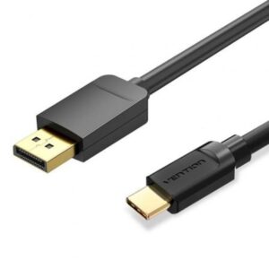 Cable Conversor Vention CGYBF/ USB Tipo-C Macho - Displayport Macho/ 1m/ Negro - Imagen 1