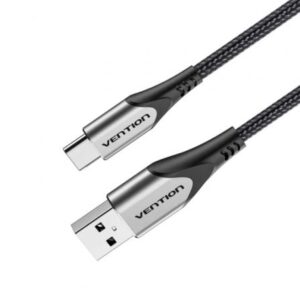 Cable USB 2.0 Tipo-C Vention CODHF/ USB Macho - USB Tipo-C Macho/ Hasta 60W/ 480Mbps/ 1m/ Gris - Imagen 1