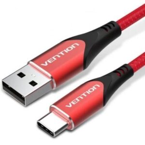 Cable USB 2.0 Tipo-C Vention CODRG/ USB Tipo-C Macho - USB Macho/ 480Mbps/ 1.5m/ Rojo - Imagen 1