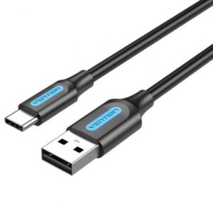 Cable USB 2.0 Tipo-C Vention COKBF/ USB Macho - USB Tipo-C Macho/ Hasta 60W/ 480Mbps/ 1m/ Gris - Imagen 1